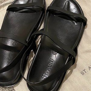 ST.AGNI GIO SANDALS - BLACK US 8 Minimalist